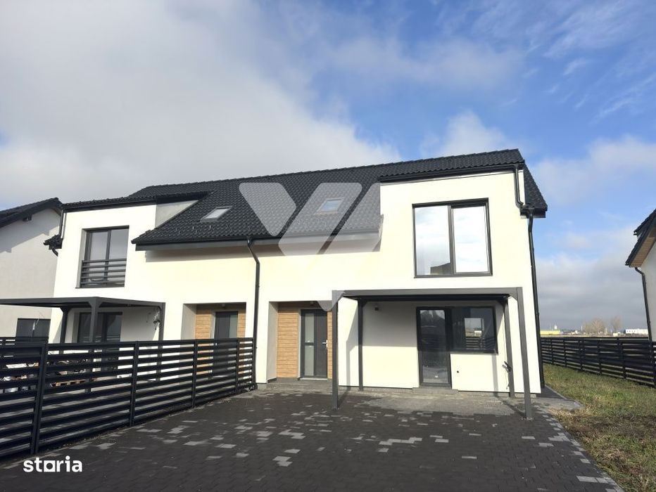 Casa duplex 4 camere 110 mp utili si teren 390 mp Sura Mica Sibiu