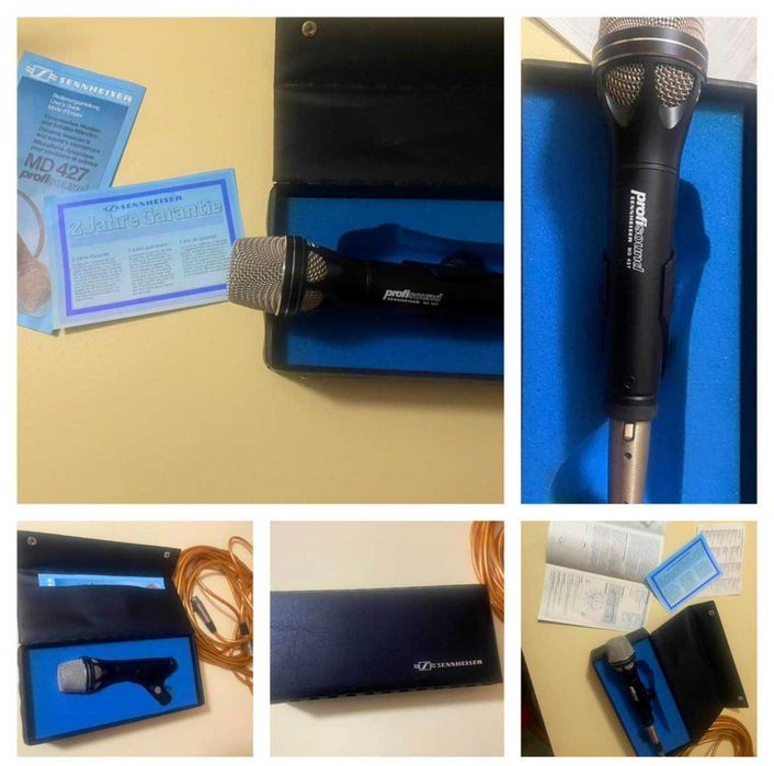 Microfon Sennheiser MD 427  Profisound+ cablu klotz