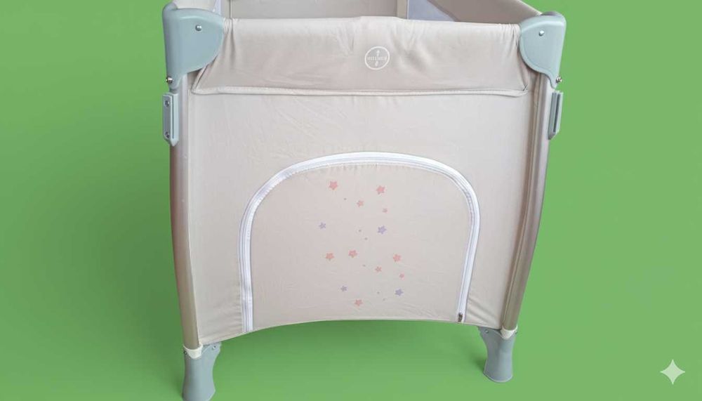 Детска кошара Cangaroo iSleep (бебешка кошара на 2 нива, с повивалник)