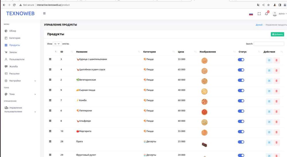 Web sayt hamda Telegram bot yaratib beramiz