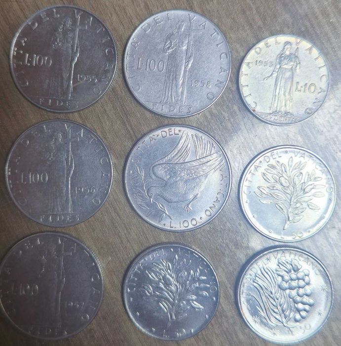 монети Ватикана 9 бр