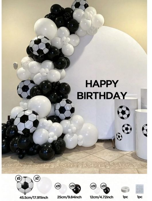 Set baloane petrecere football (87 baloane)