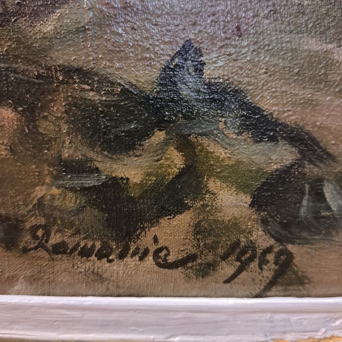 Pictură,"Coșul cu trandafiri",Emanoil İonescu- Bistrița,u/p.