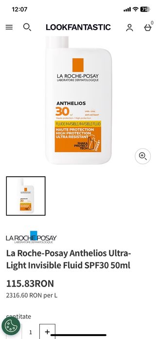 Creme cu protectie solara La Roche-Posay SPF 30