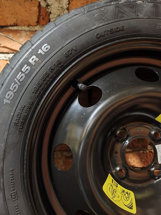Резервна гума  16 ка 4х108 за PEUGEOT , CITROEN и др. 195 /55 R 16