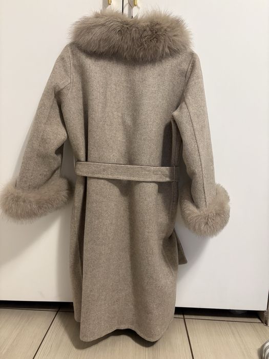 Palton alpaca si vulpe M