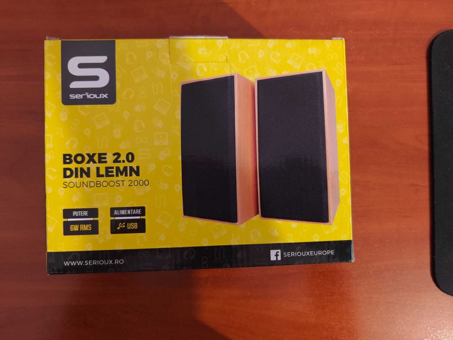 Boxe 2.0 Serioux SoundBoost 2000C, 6W, USB