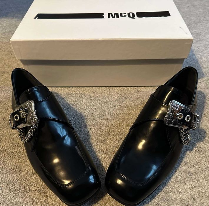 Alexander McQueen loafers, negri, marimea 37