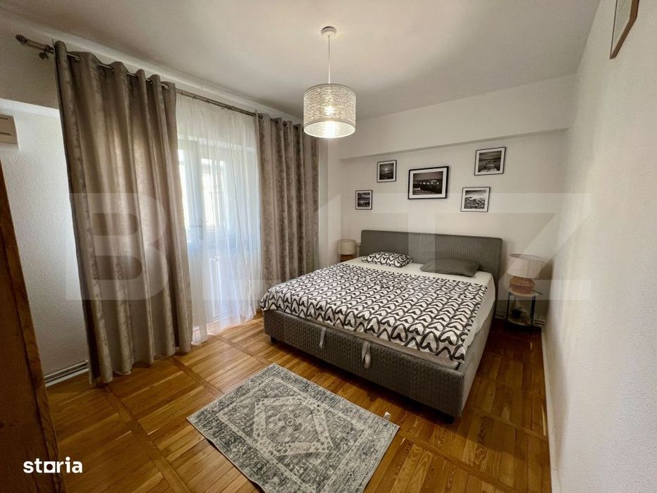 Apartament modern cu 3 camere, 85 mp, centrala si AC, zona CENTRALA