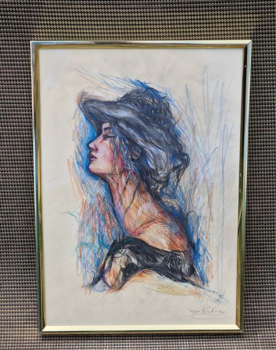 Desene in creion pe carton a4