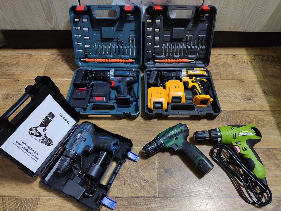 Шуруповёрты - дрели НОВЫЕ