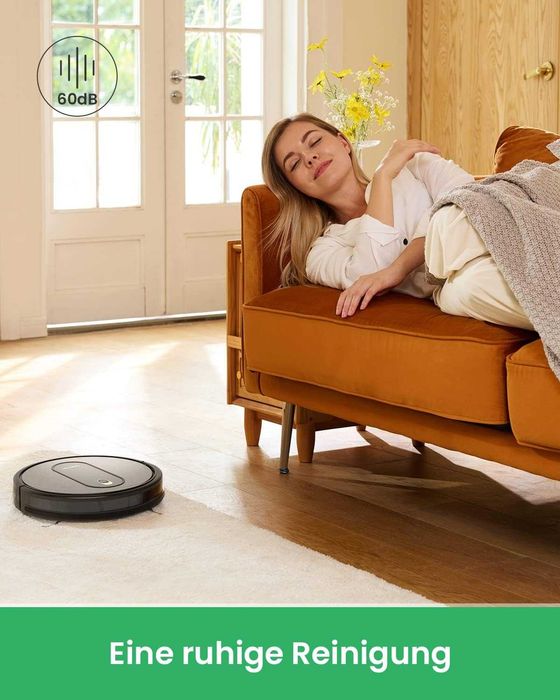 Роботизирана прахосмукачка Vactidy T6, тънка, тиха, WiFi//Alexa/Siri