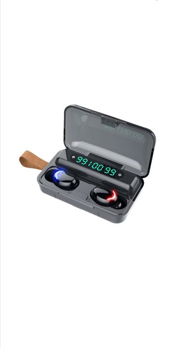 Casti bluetooth , wireless, handsfree, BT 5.0, carcasa cu afisaj LED s