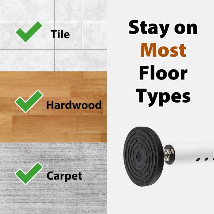 Лост за залостване на врата телескопичен стопер Подпора