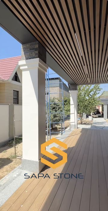 Фасад травертин Шымкент