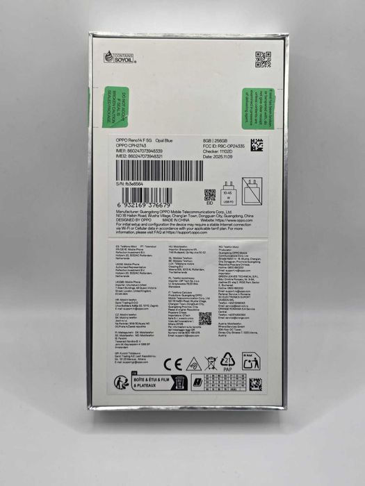 Oppo Reno 14F, MEM 256GB, RAM 8GB, Amanet Doamna Ghica, Cod: 93545