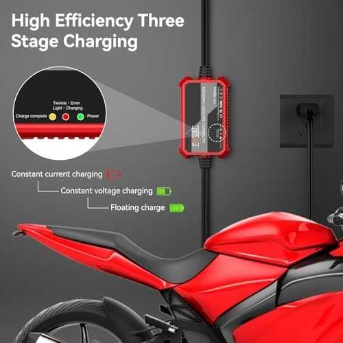 Ново 12V автоматично поддържащо зарядно 1000mA за кола мотор лодка