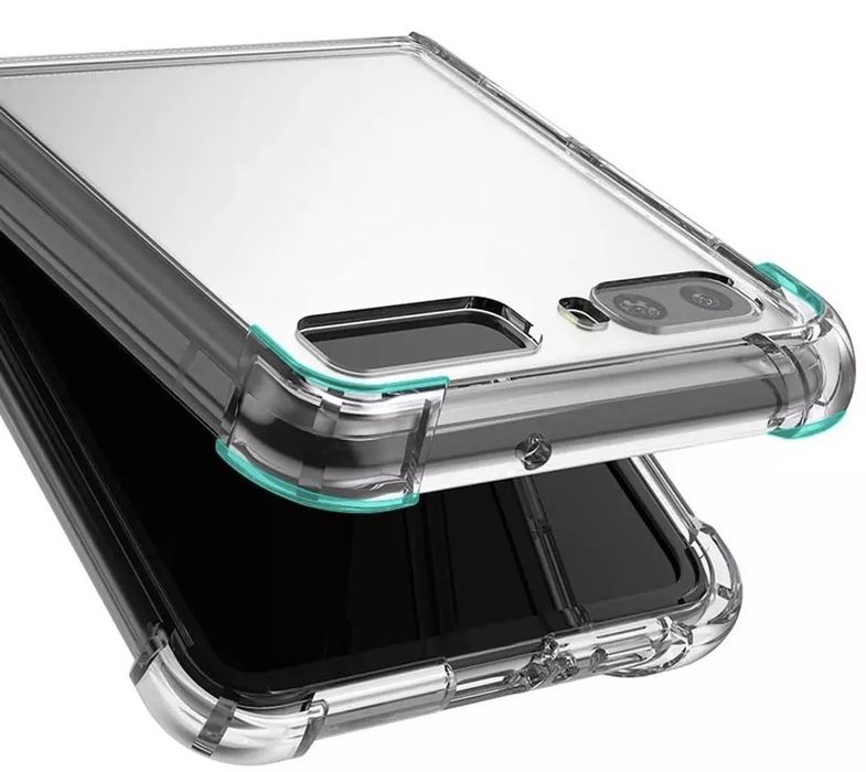 Samsung Z FLIP 3 4 5 6 Husa Air Bag Anti Soc Margine Silicon + Plastic