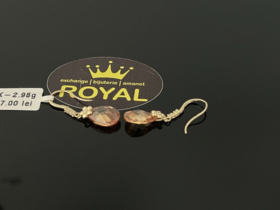 Bijuteria Royal : Cercei dama aur nou 14k 2,98gr