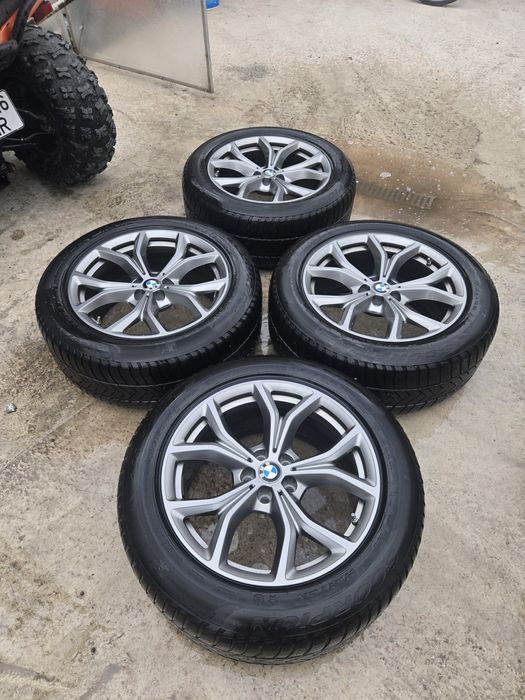 Jante BMW originale X5 - X6 fara nici o zgârietura + anvelope iarna +