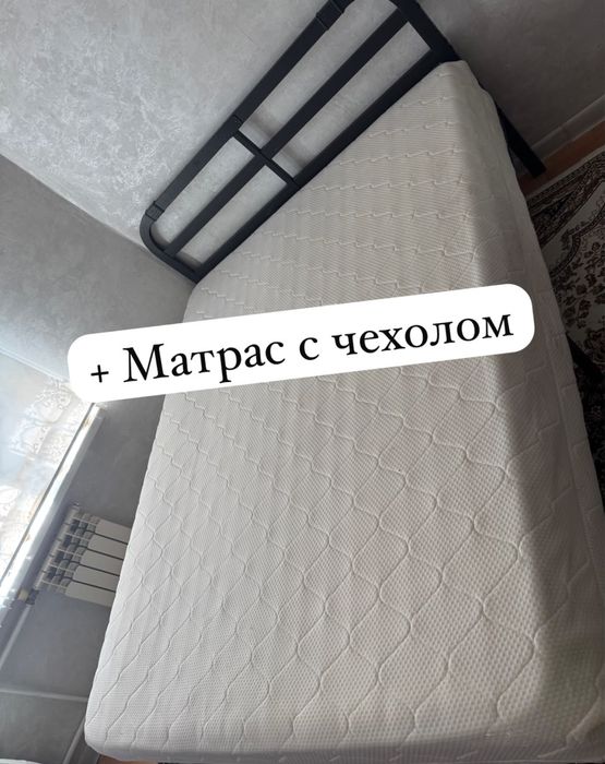 Кроват +матрас с чехолом  таза