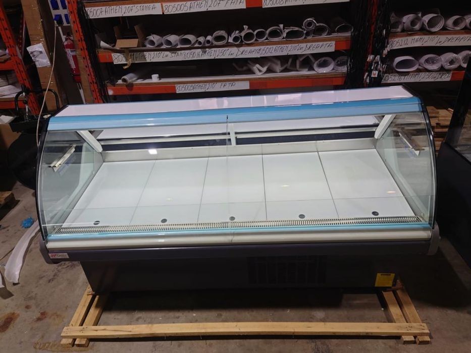 Vitrina orizontala NARO 200 cm / INOX / Ventilata