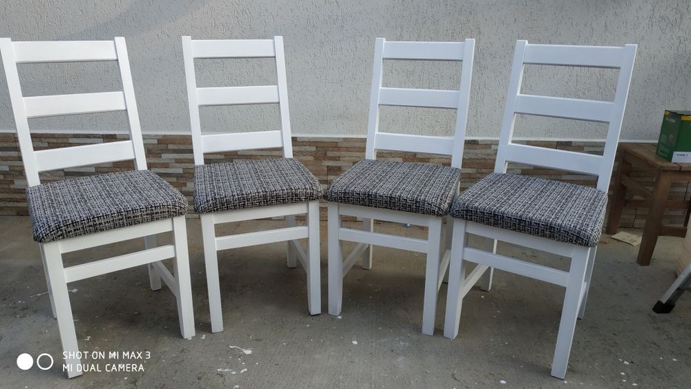 Scaune,mese albe din lemn masiv pentru saloane,nunti, restaurante