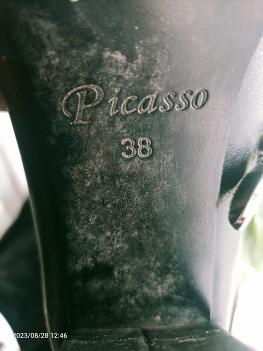 Натуральные кожанные сапоги