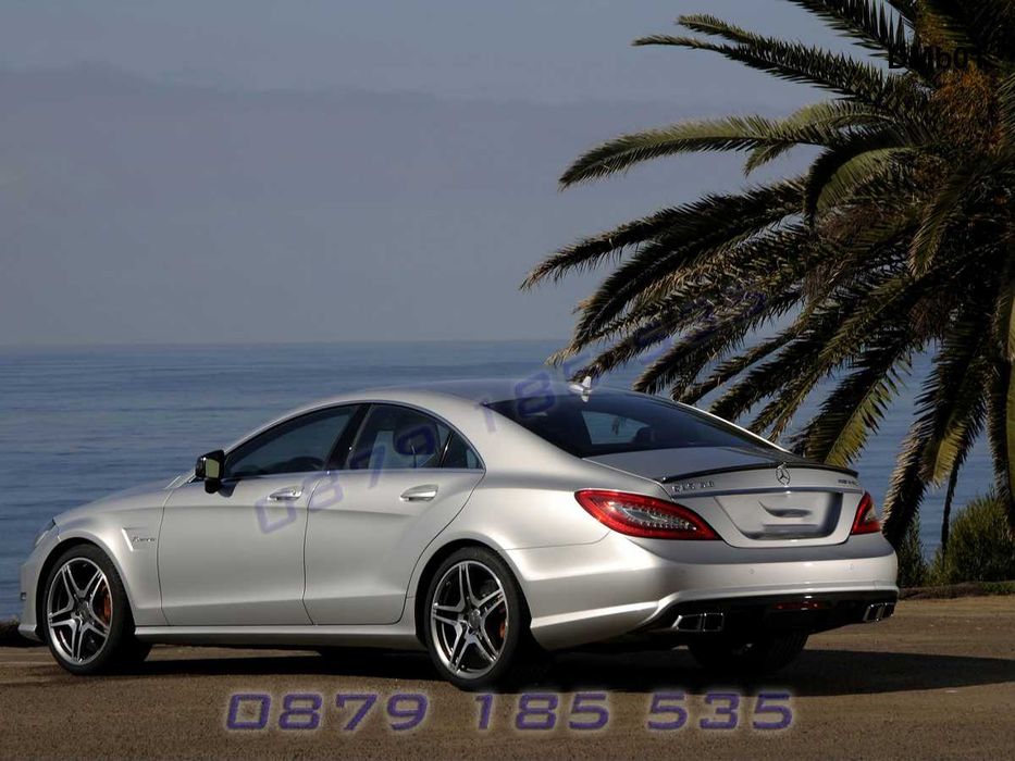 Лип спойлер капак багажник Mercedes AMG CLS W218 заден тунинг мерцедес