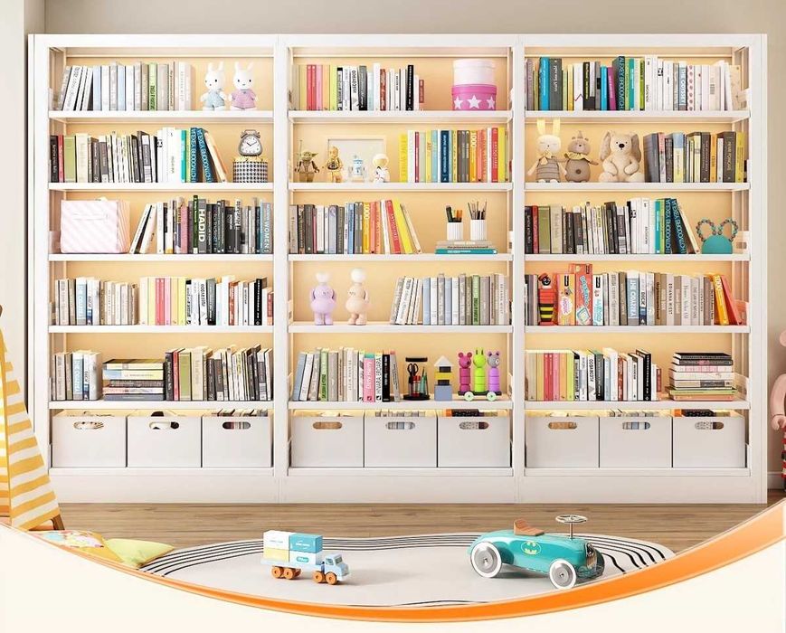 Металл китоб жавони / меҳмонхона / полкалари созланади / мустаҳкам