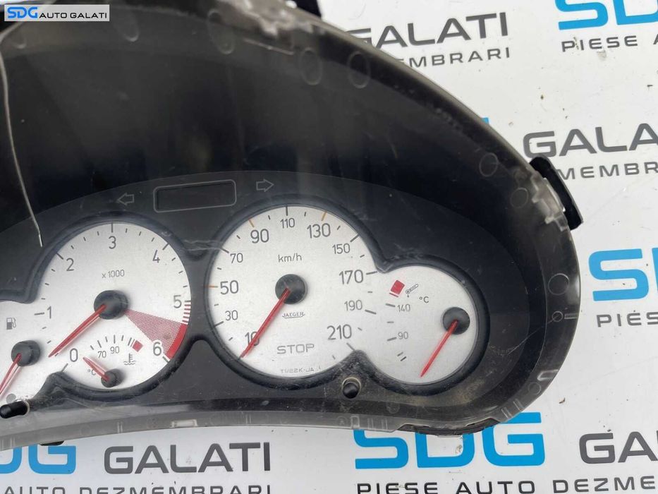 Ceas Ceasuri Cluster Instrumente Bord Peugeot 206 2.0 HDI 1998 - 2012 Cod 9648837280 [B2955]