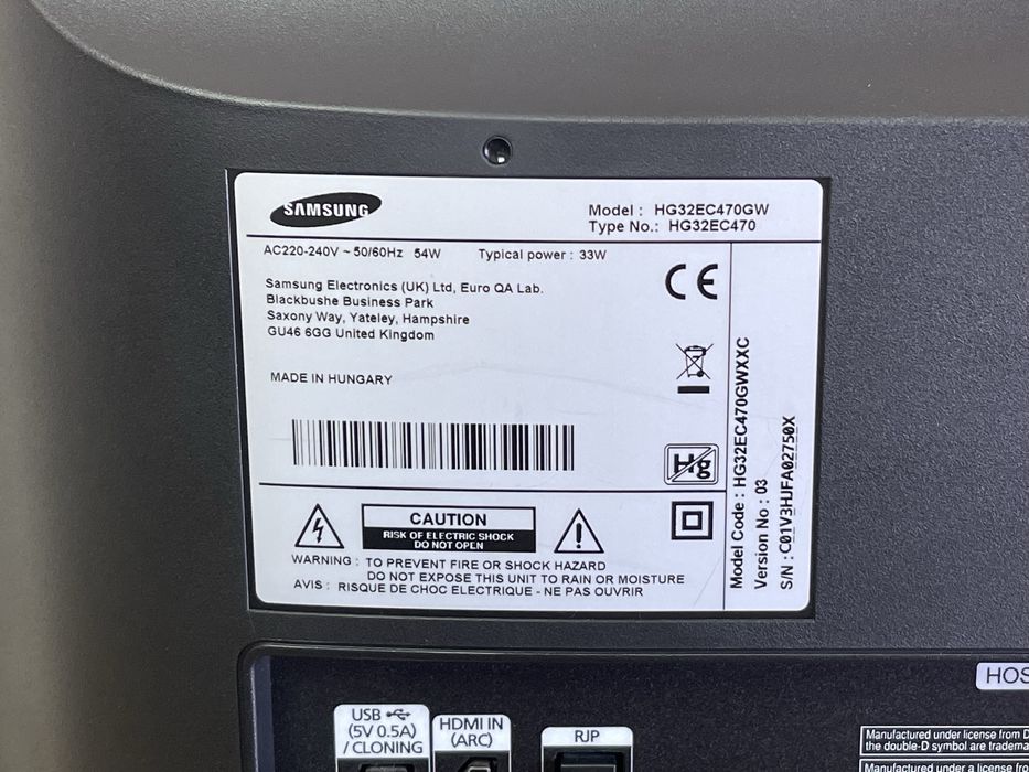 Телевизор Samsung LED 32“ - HG32EC470GW