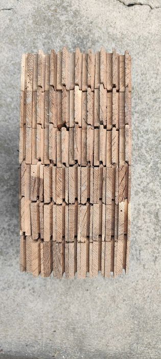 Дъбов паркет (350x50x17) - I-во качество, неполаган, 10.2 кв. м.