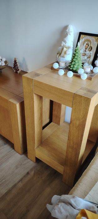 Vitrina / Set mobilier Living (furnir stejar)