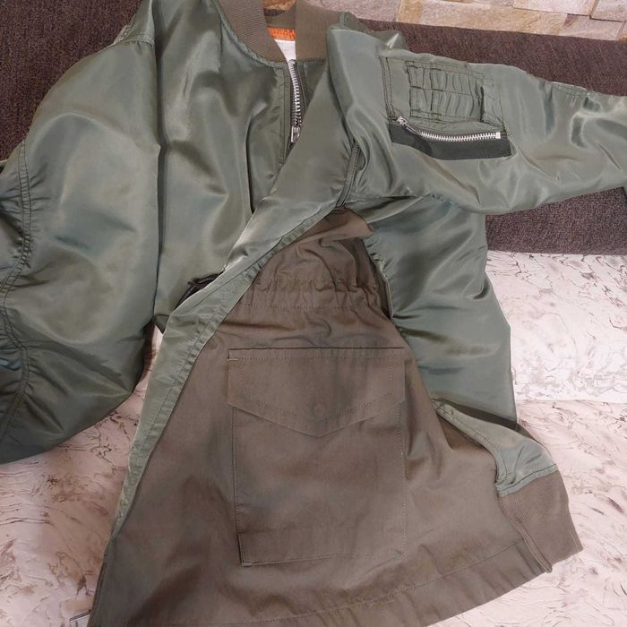 Sacai Jachetă bomber din nailon cu fermoar