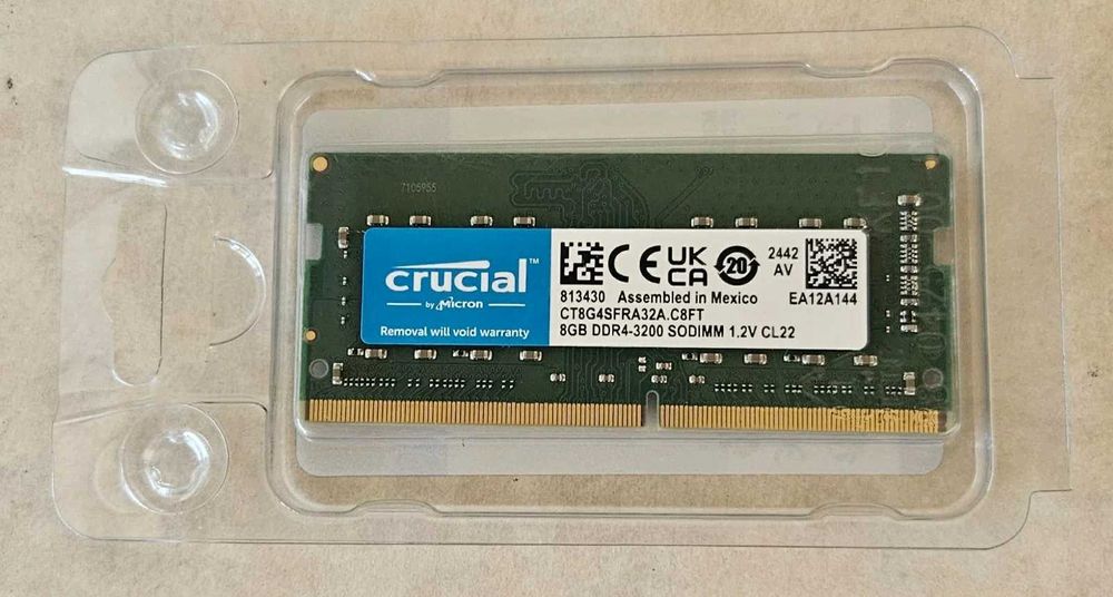 8GB DDR4 3200MHz memorie LAPTOP Crucial CT8G4SFRA32A Noua Sigilata