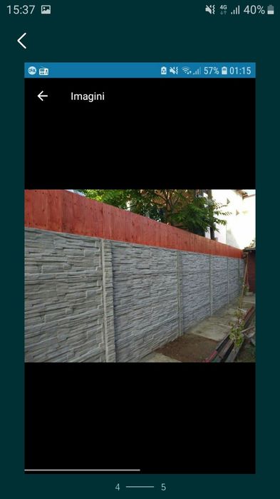 Gard beton, placi de gard