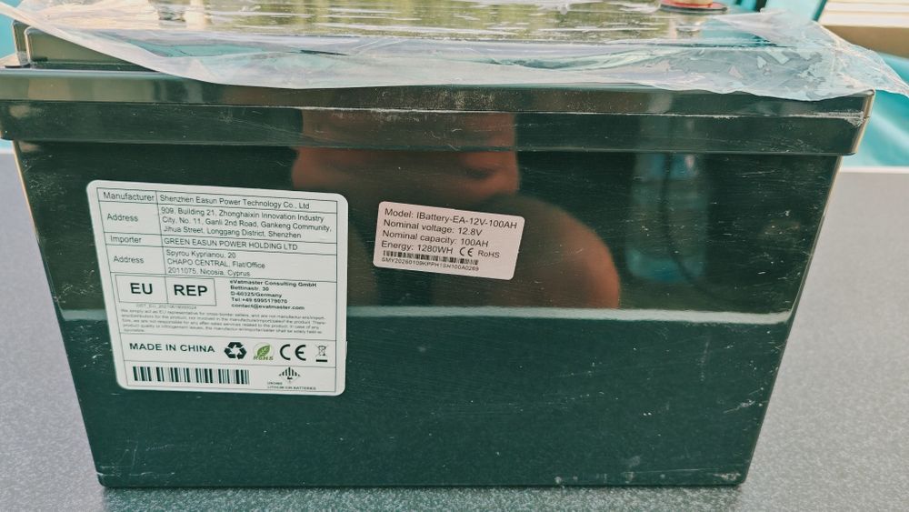 Baterie LiFePO4 de 100Ah pt rulote, bărci,kit fotovoltaic
