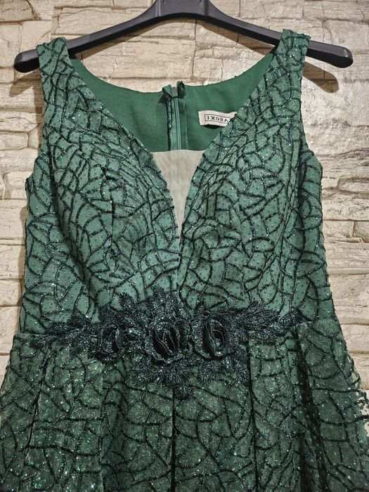 Официялна рокля зелена