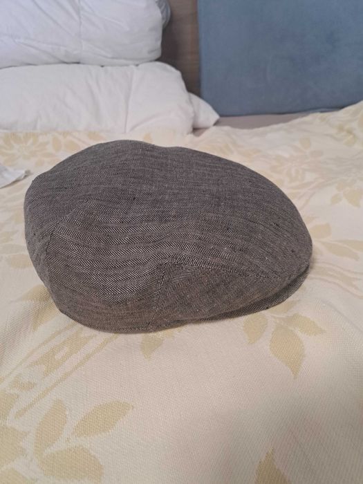 шапка Stetson Kent Linen Flat Cap Grey