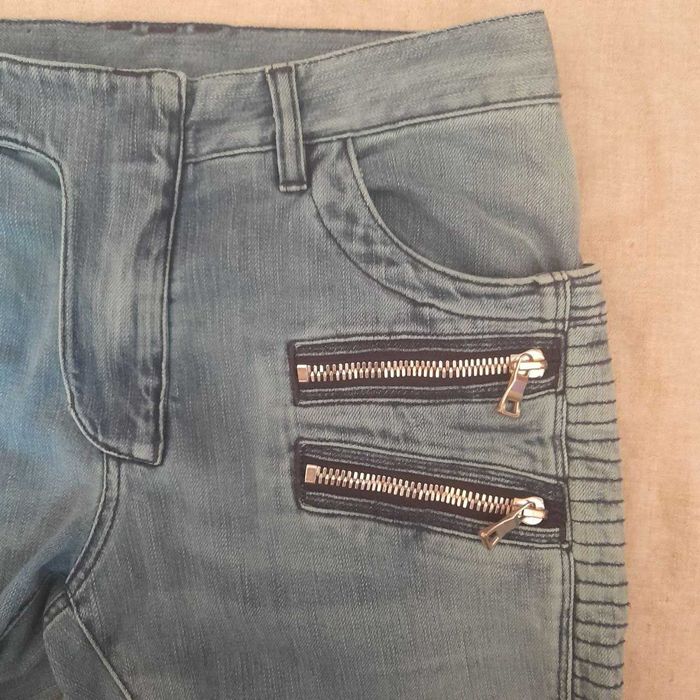 Balmain Biker Skinny Selvedge Jeans W30 / Байкерские джинсы / Винтаж