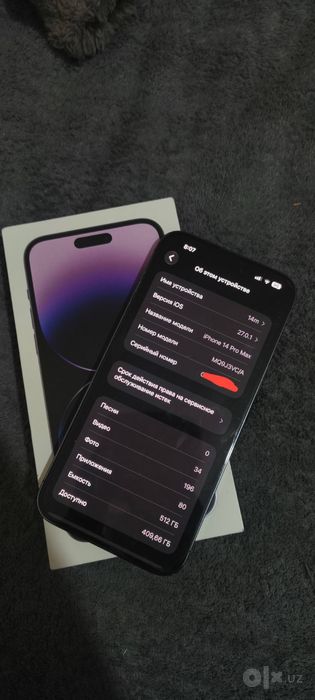 Iphone 14 pro max 512 ochilmaga usta kormaga