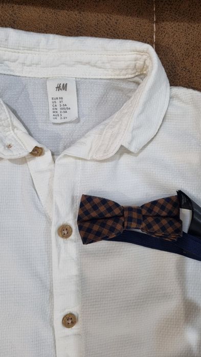 Рубашка hm для мальчика 2-3 года