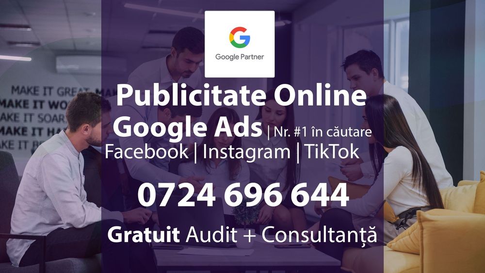 Promovare Google Ads Publicitate Meta Ads Reclame Facebook & Instagram
