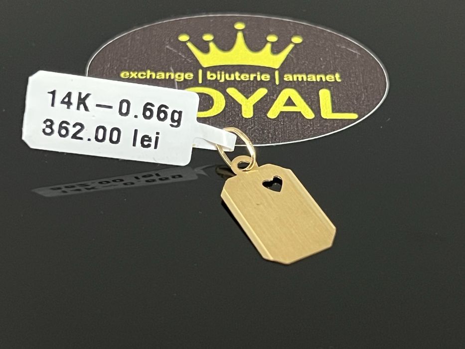 Bijuteria Royal CB : Pandant aur 14k  0,66 grame