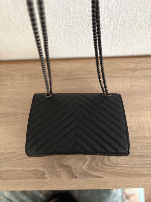 Дамска черна чанта YSL