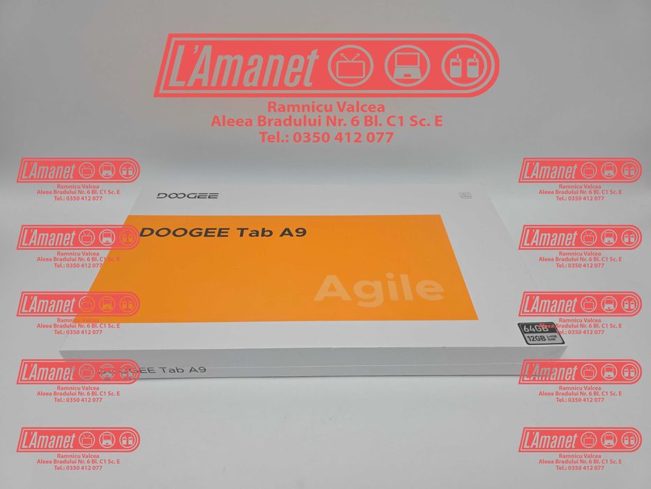 Tableta Doogee Tab A9 10" Wifi 12GB RAM 64GB Memorie Sigiliu Original