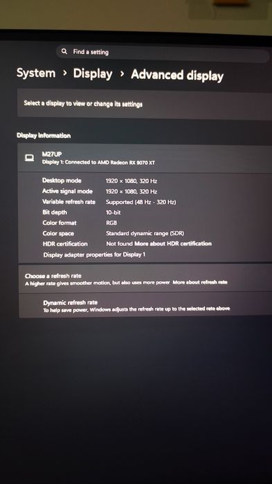 Gigabyte M27UP 4K160/FHD320hz