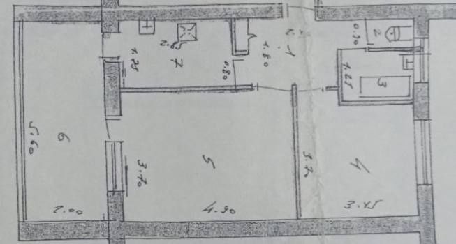 Продаются квартира 2/2/2 58 квм кирпичный дом
