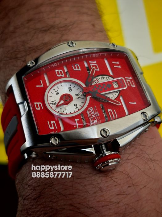 INVICTA RACING Monza Red 57 mm, Инвикта нов ръчен часовник
